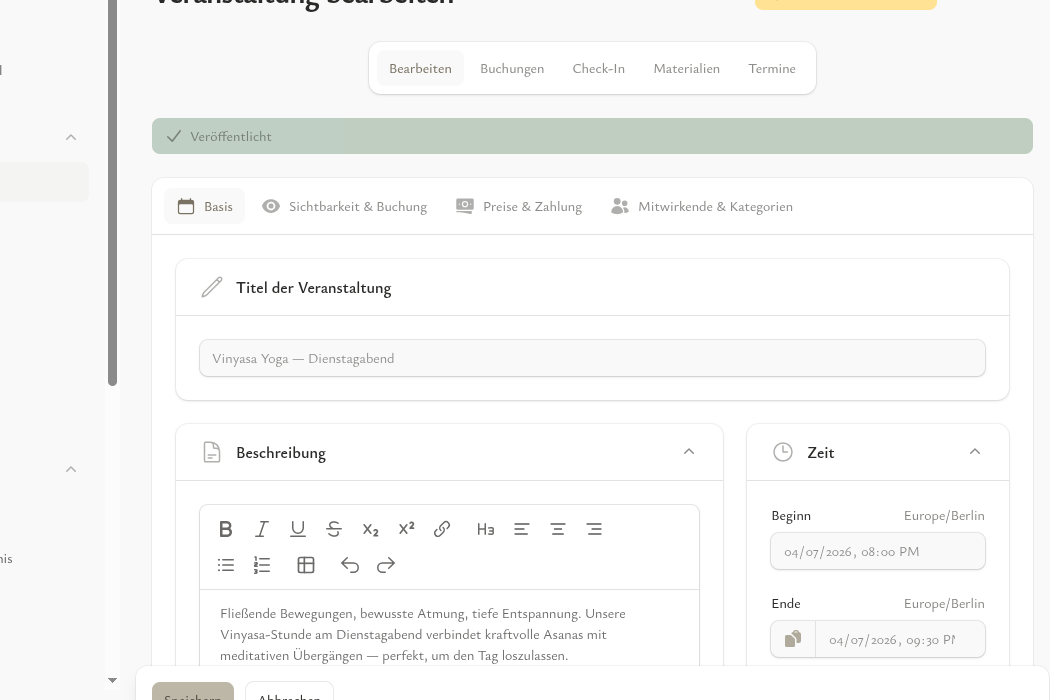 Wer da ist, weißt du sofort.