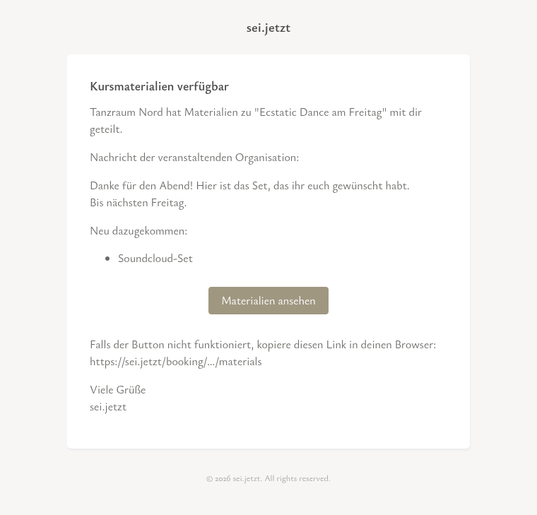 Später nachreichen, ohne Verwirrung
