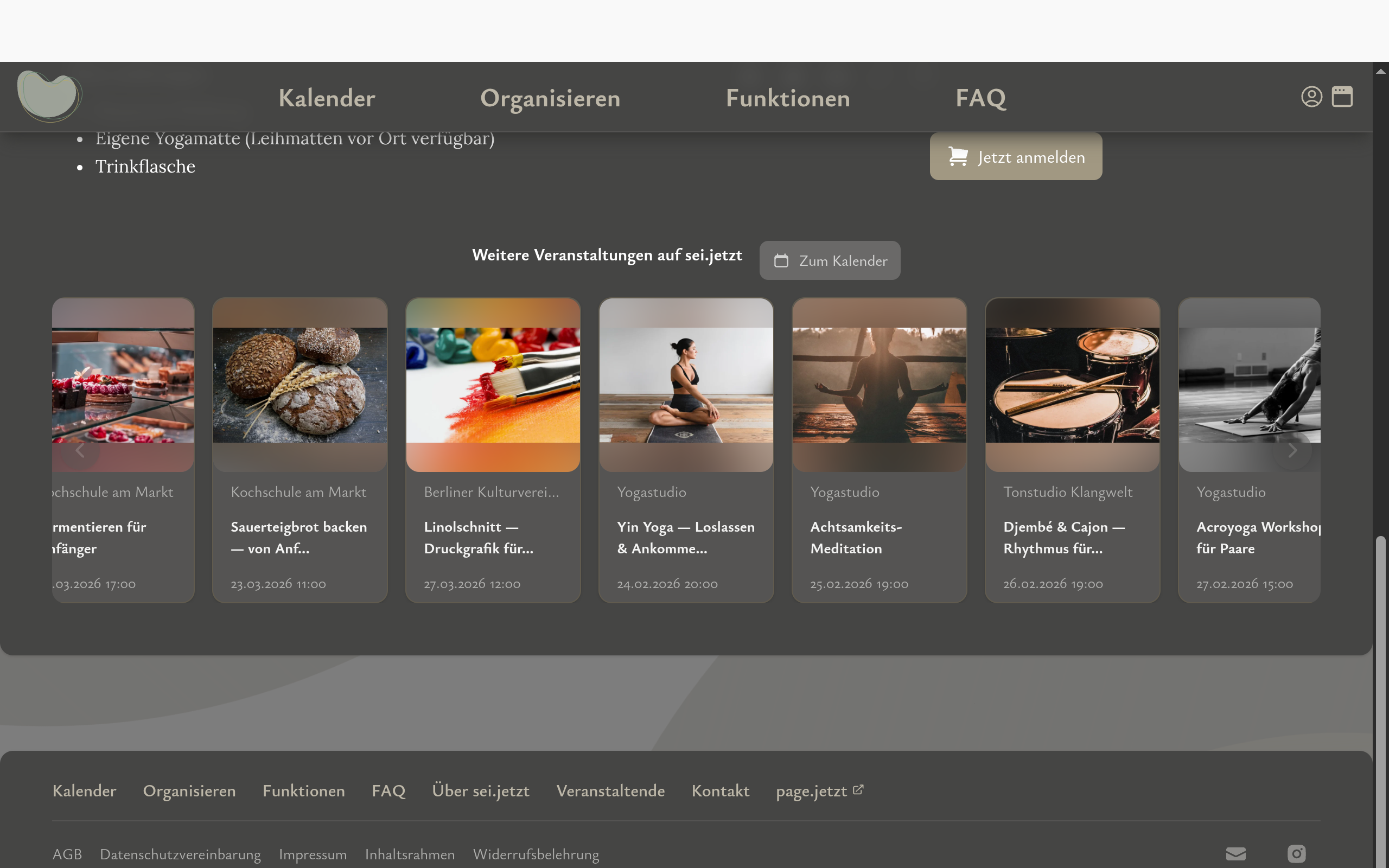 Zeig, wer hinter deinen Events steht.