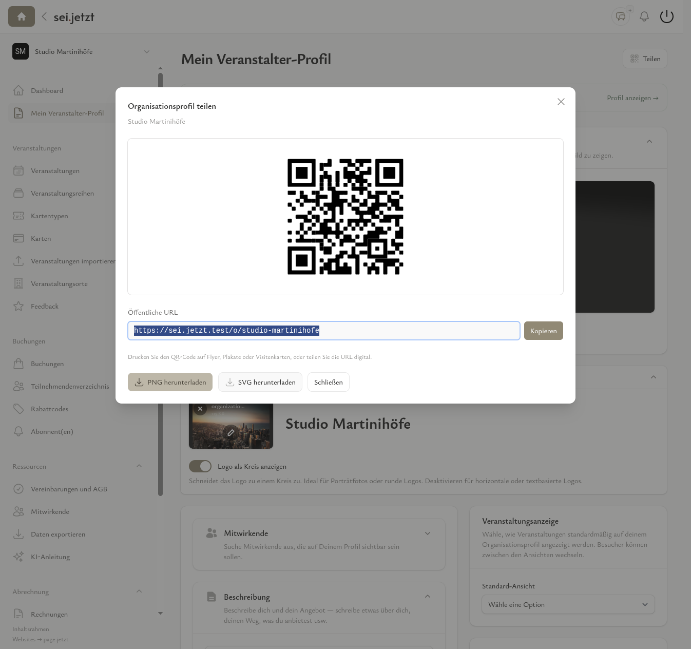 Auch für dein Organisationsprofil