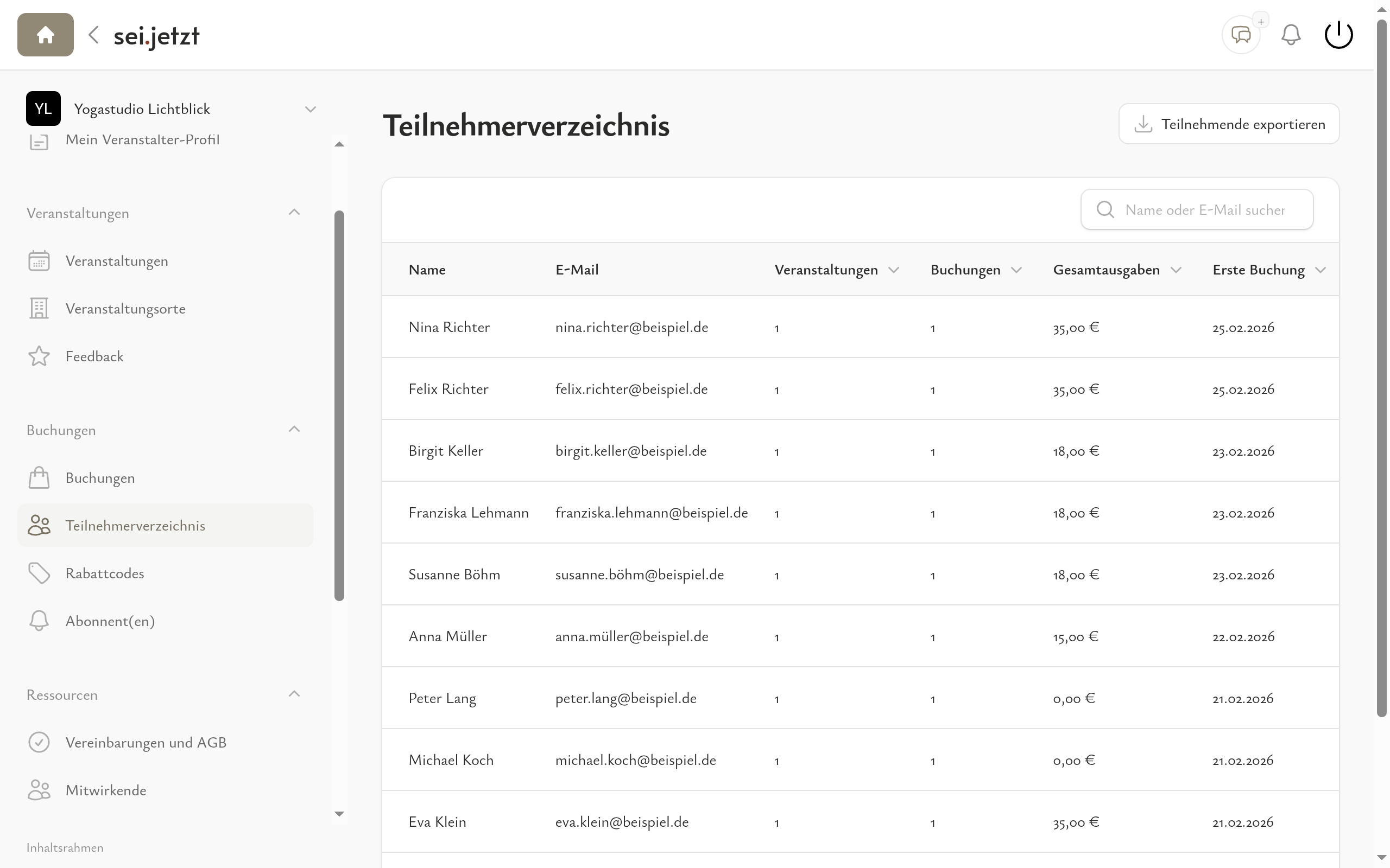 Kenne deine Teilnehmenden.