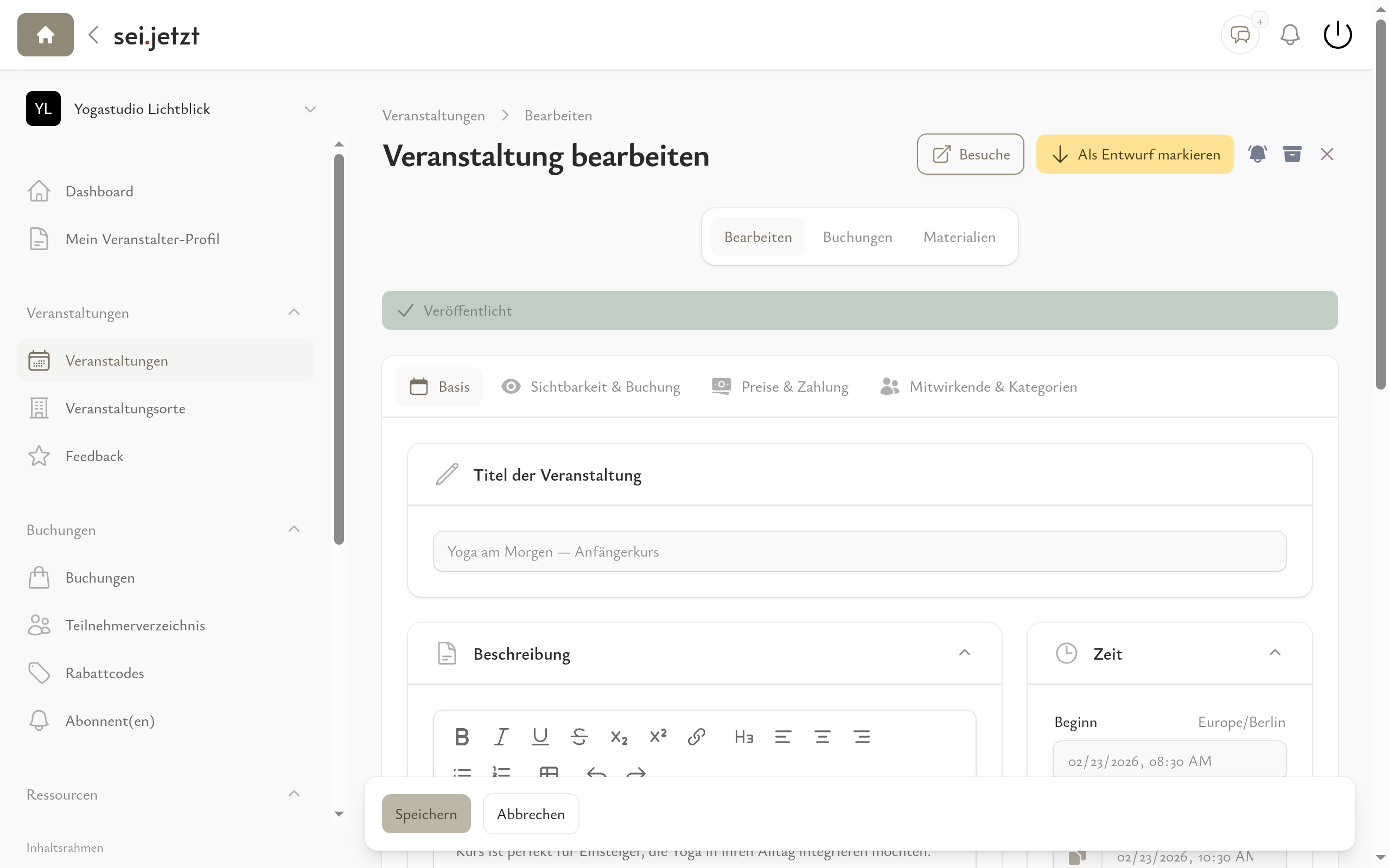 Nach dem Kurs ist vor dem Üben.