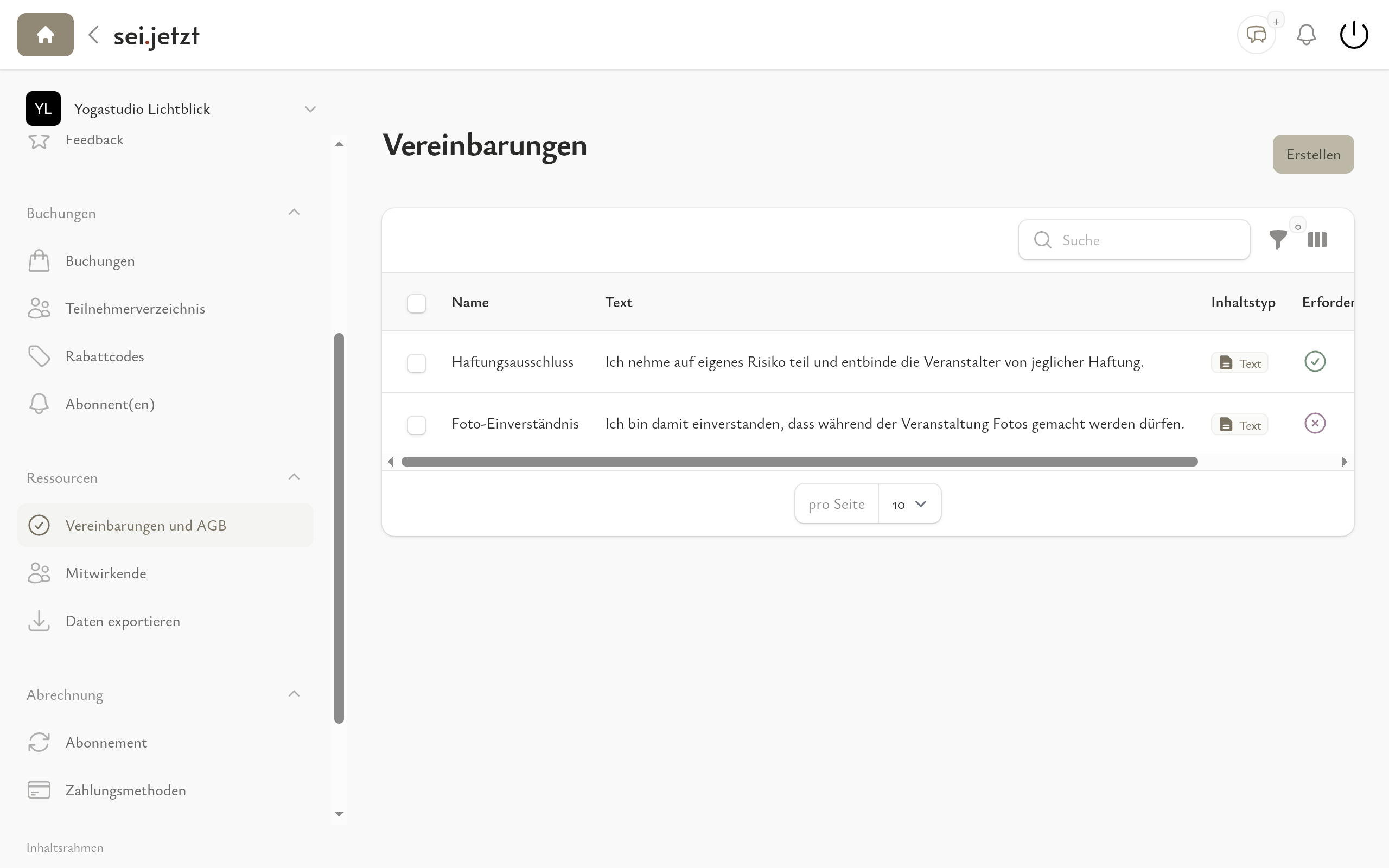 Rechtlich abgesichert buchen.