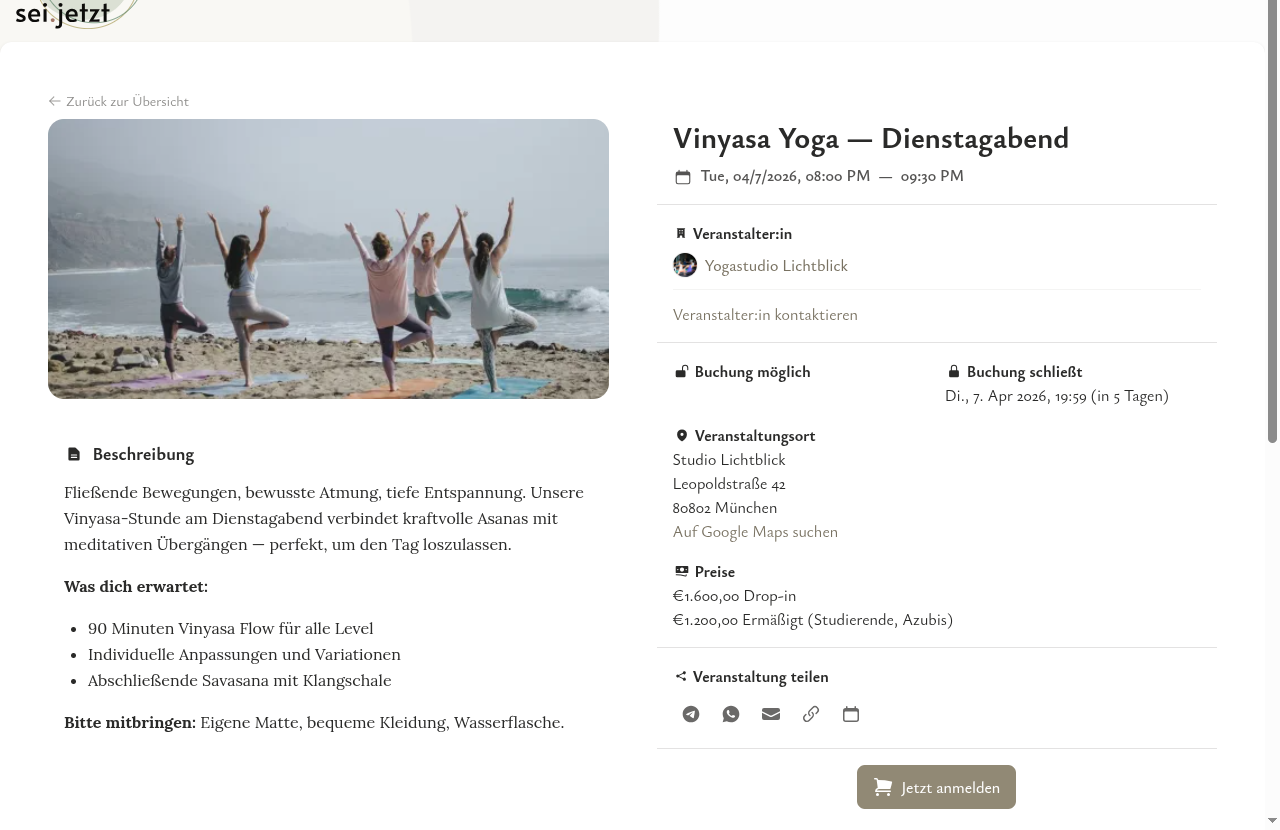 Jeden Termin individuell anpassen