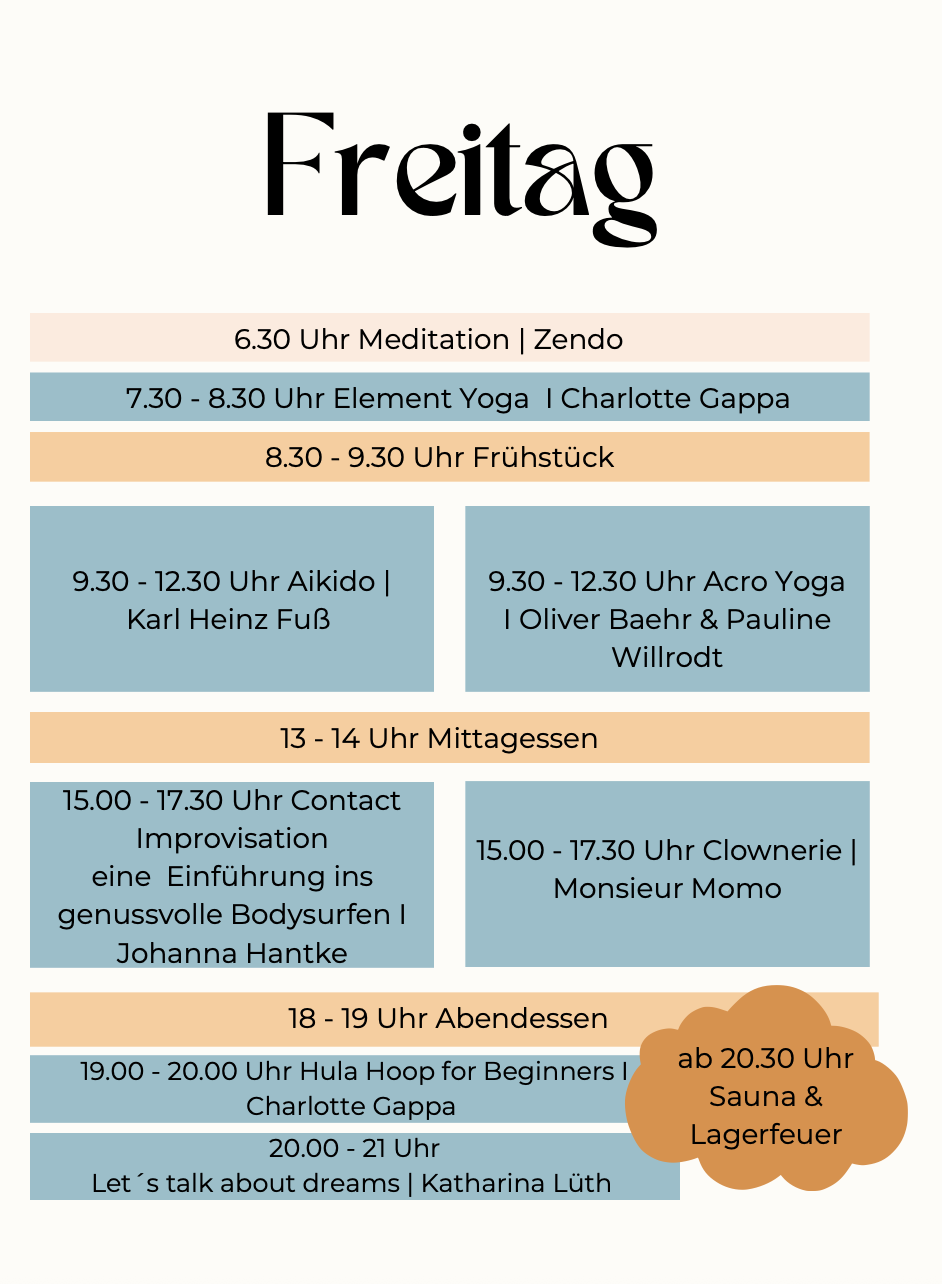 Bittken Bewegen Programm Freitag
