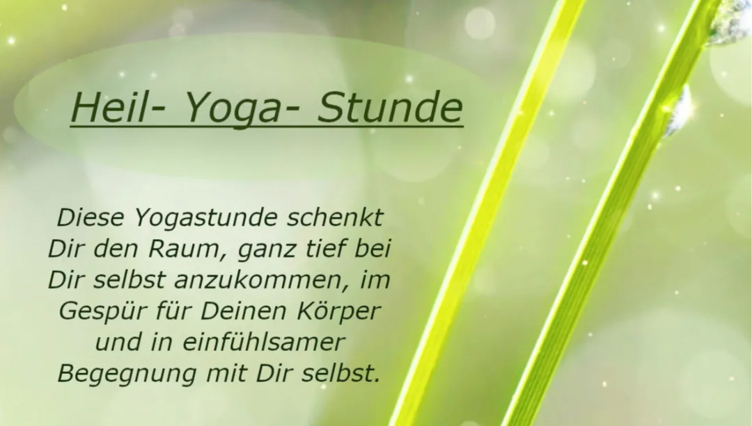 Heil- Yoga, Hatha Yoga mit tiefer Spiritualität