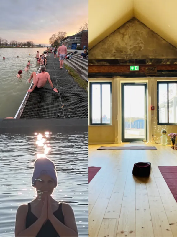 🌊🩵Eisbaden meets Yoga🧡🧘🏻‍♀️  