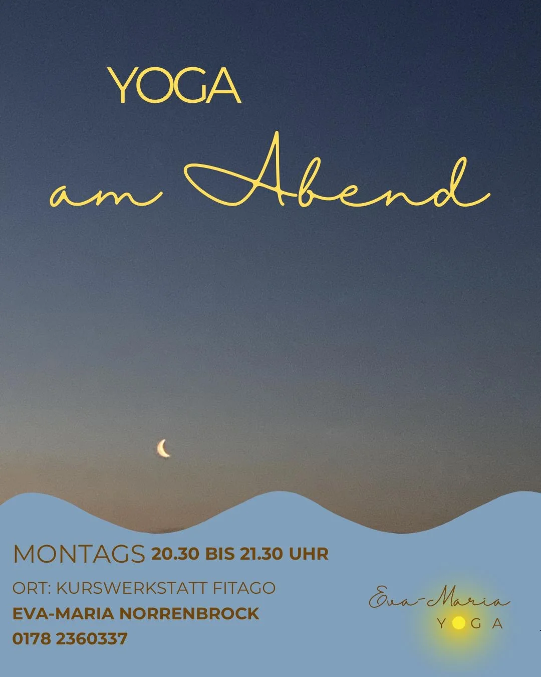 Yoga am Abend 