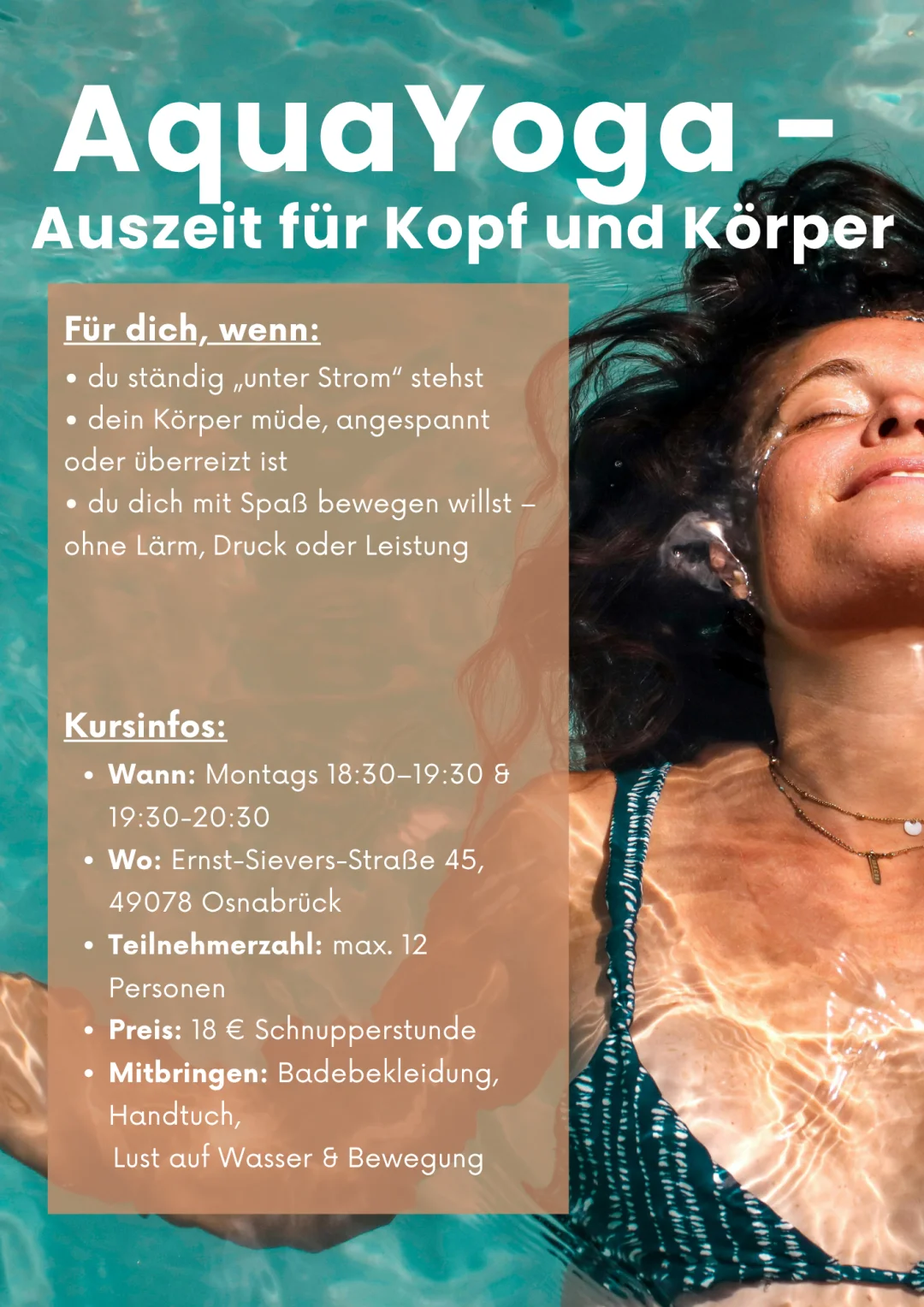 AquaYoga - Auszeit für Kopf und Körper