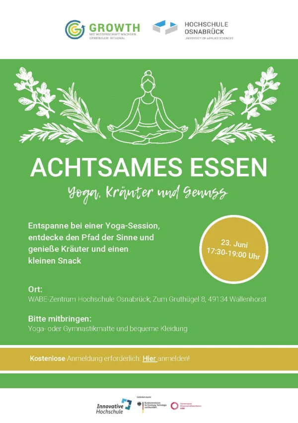  Achtsames Essen: Yoga, Kräuter und Genuss