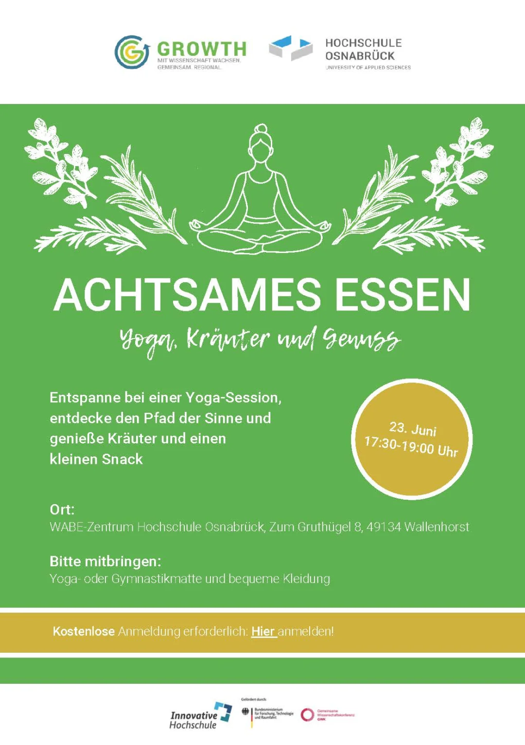  Achtsames Essen: Yoga, Kräuter und Genuss