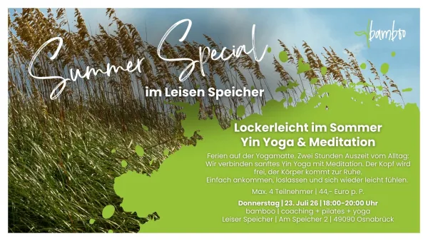 Summer Special | Lockerleicht im Sommer | Yin Yoga & Meditation