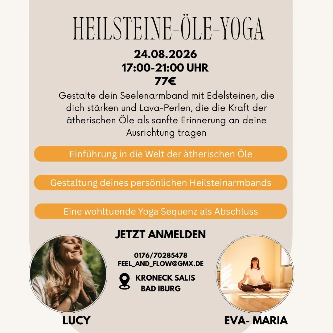 Heilsteine-Öle-Yoga Workshop