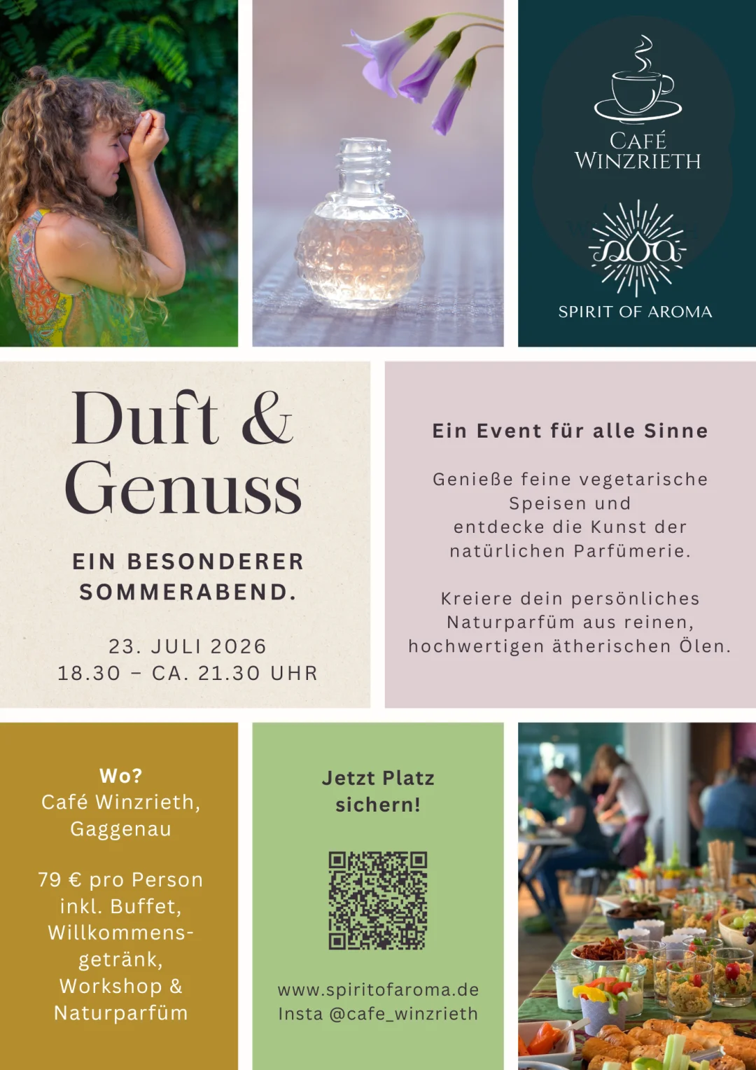 Duft & Genuss - Ein besonderer Sommerabend im Café Winzrieth