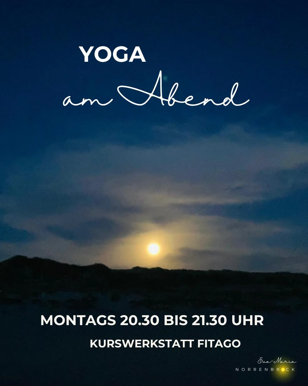 Yoga am Abend