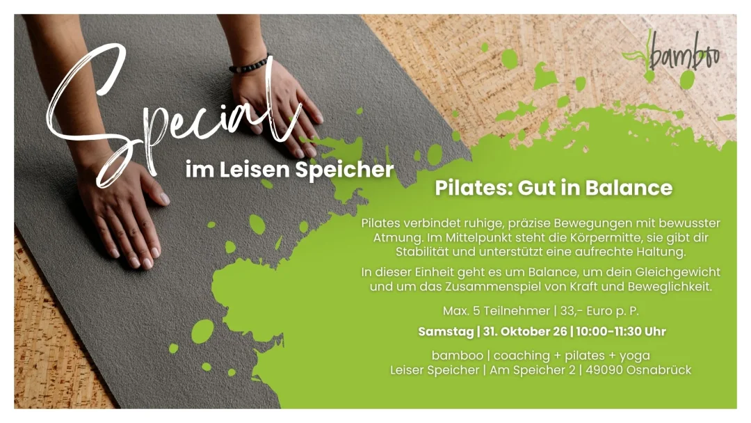 Special im Leisen Speicher | Pilates: Gut in Balance